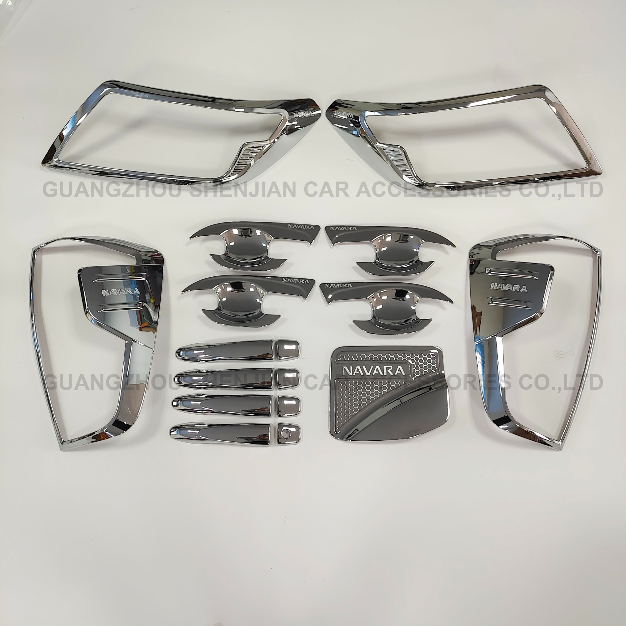 Philippines Hot Selling Car Garnish Set Headlight Tail Lamp Cover Body Kit For Nissan Navara NP300