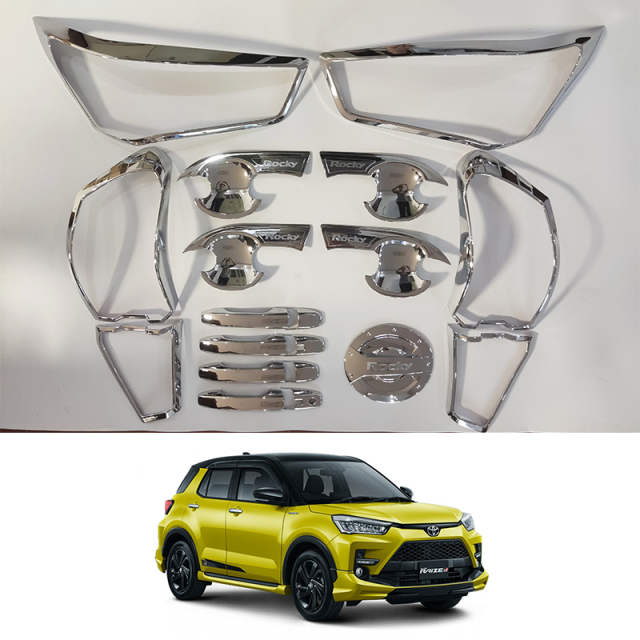 Factory Price Car Accessories Chrome Kit Combo Set Body Kits for Toyota Raize Ativa Rocky