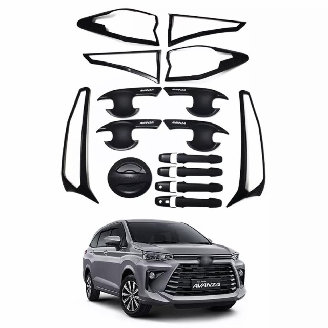Factory Best Price Auto Parts Durable Black Chrome Car Accessories Body Kit for Avanza 2022