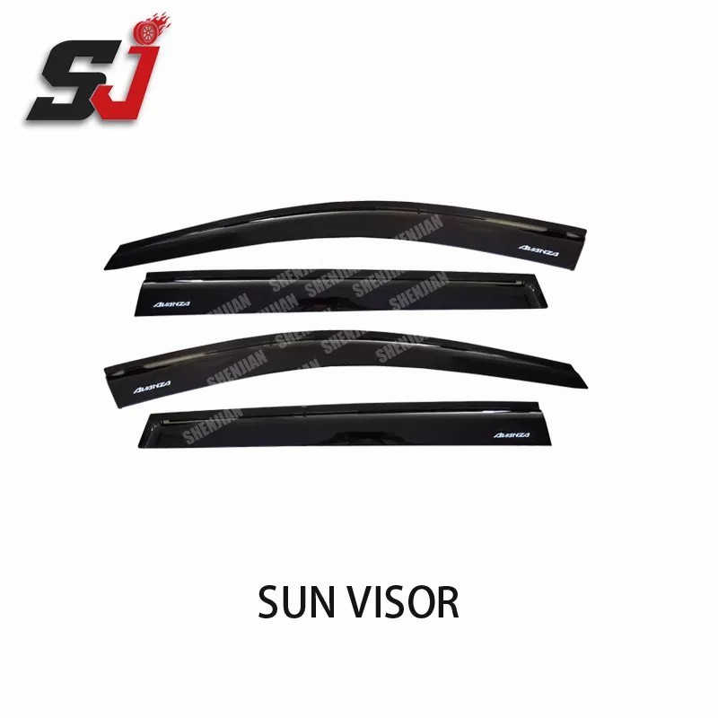 Hot selling Auto Exterior Accessories Black Injection Weather Shield Wind Deflector Car Window Visor for Avanza