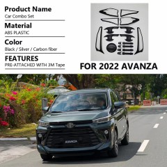 Factory Best Price Auto Parts Durable Black Chrome Car Accessories Body Kit for Avanza 2022