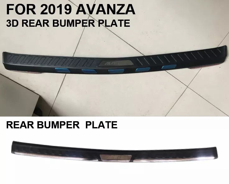 Cheaper Price Car Exterior Accessories Car Rear Bumper Plate Protector Guard Sill Plate for AVANZA VELOZ XENIA