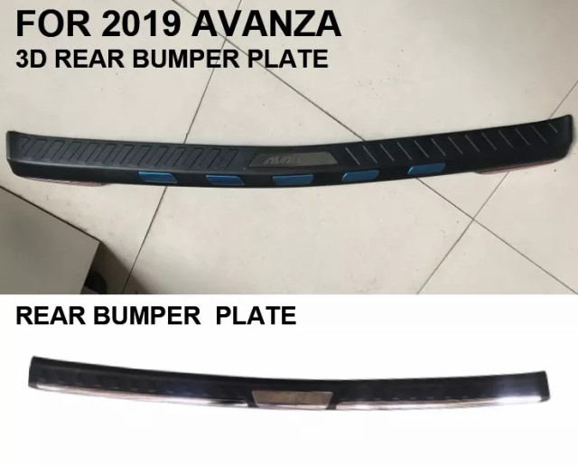 Cheaper Price Car Exterior Accessories Car Rear Bumper Plate Protector Guard Sill Plate for AVANZA VELOZ XENIA