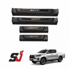 Protective Guard Stainless steel Plate Door Sill scuff Plate Factory Wholesale Car Accessories for HILUX 2021