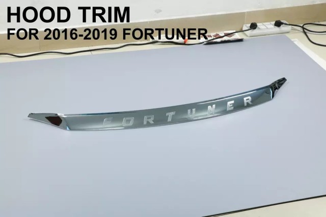 wholesale montero sport hood lip Chrome Trim front lips for Xpander FORTUNER EVEREST