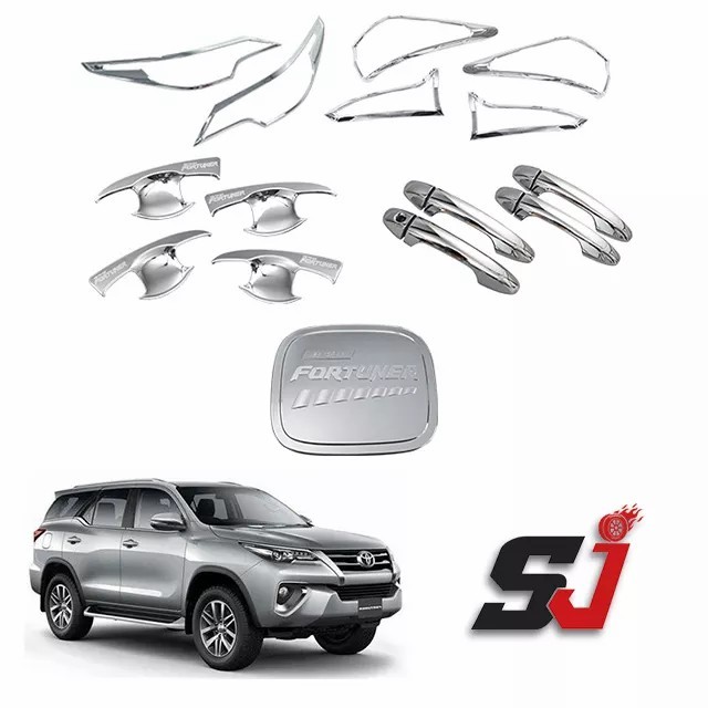 New Design Custom Car Exterior Accessories Full Chrome Kits Combo Sets Body Kits for Fortuner