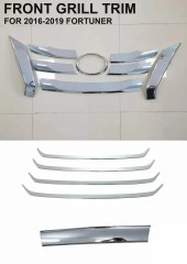 Factory Direct Hot Selling Car Exterior Accessories Abs Front Grill Trims for Fortuner 2016-2019