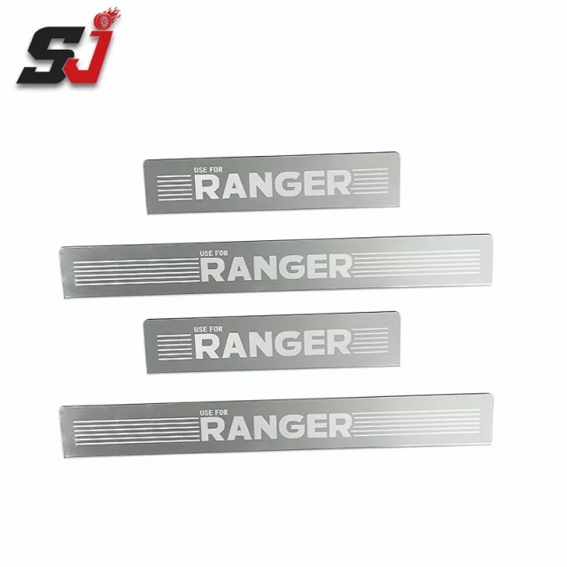 Factory Price Trim Protect Door Sill Plate Car Accessories for Ford 2015-2019 Ranger Body Kit