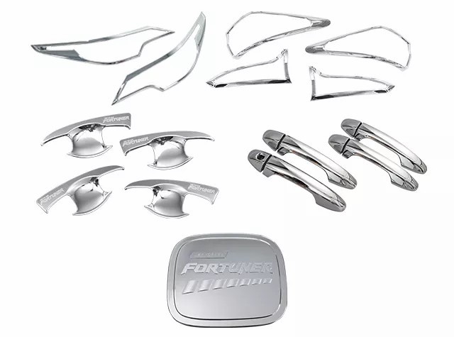 New Design Custom Car Exterior Accessories Full Chrome Kits Combo Sets Body Kits for Fortuner
