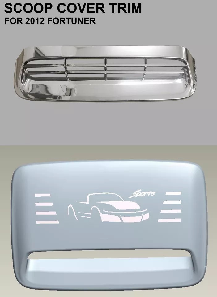 Thailand Quality Other Exterior Accessories Carbon Fiber Black Car Side Window Scoop Vent Cover Trim for Fortuner 2012-2022