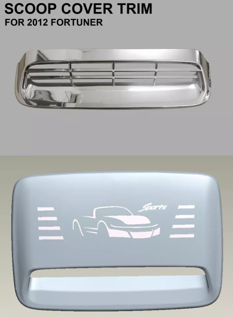 Thailand Quality Other Exterior Accessories Carbon Fiber Black Car Side Window Scoop Vent Cover Trim for Fortuner 2012-2022