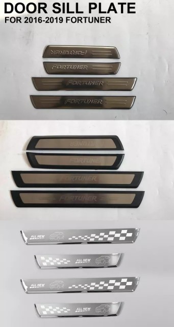 Custom Auto Other Exterior Accessories Durable ABS Door Sill Scuff Plate for 2012-2021 Fortuner