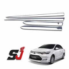 Auto Parts Car Garnish Chrome Kit Side Body Trims for Toyota Vios 2013-2021