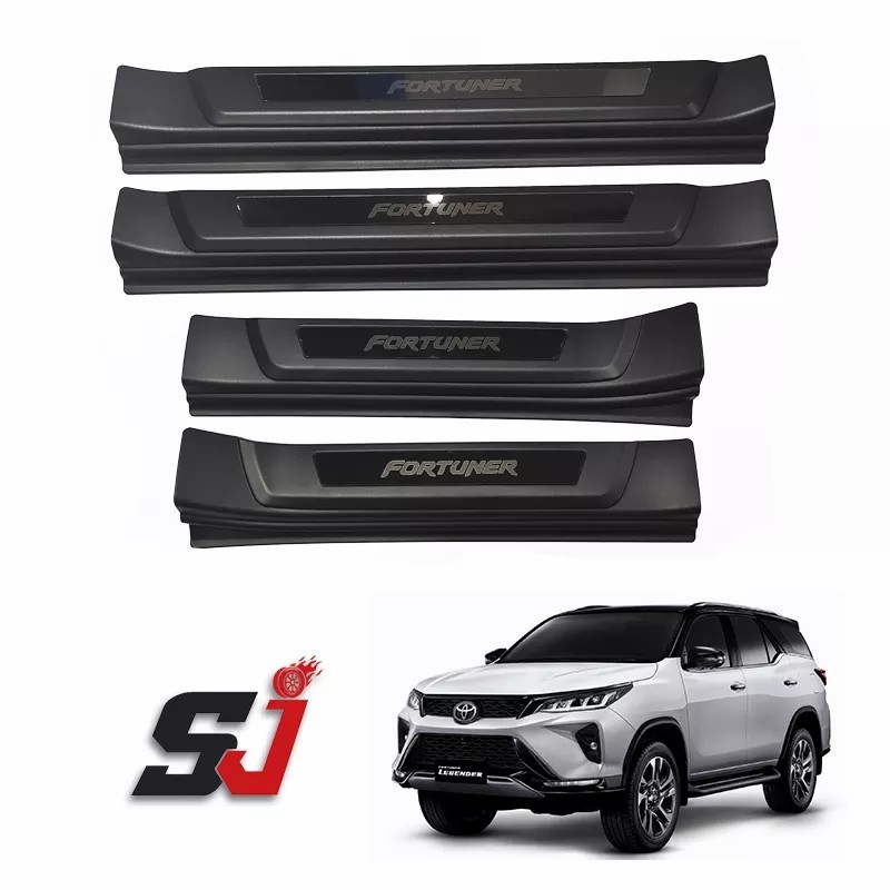 Custom Auto Other Exterior Accessories Durable ABS Door Sill Scuff Plate for 2012-2021 Fortuner