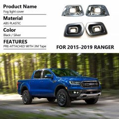 High Quality Car Accessories Body Kits Front Fog Light Cover for 2015-2019 Ranger