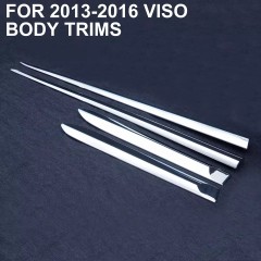 Auto Parts Car Garnish Chrome Kit Side Body Trims for Toyota Vios 2013-2021