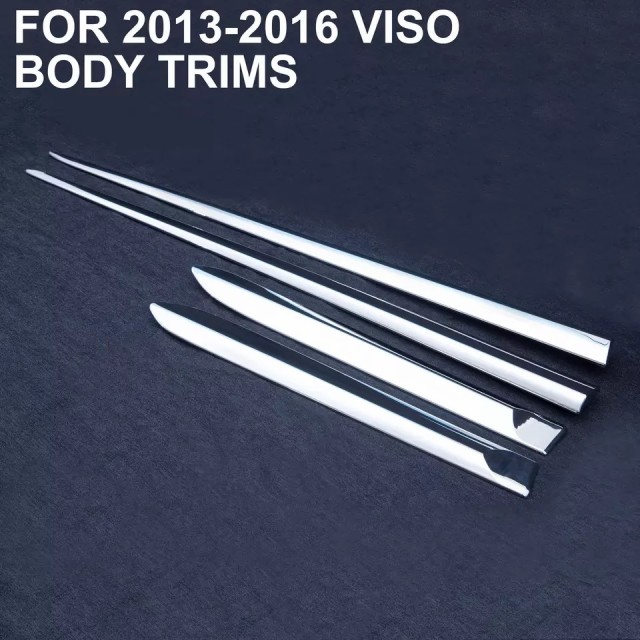 Auto Parts Car Garnish Chrome Kit Side Body Trims for Toyota Vios 2013-2021
