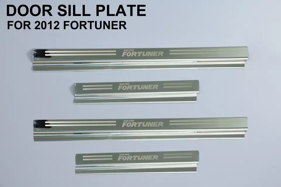 Custom Auto Other Exterior Accessories Durable ABS Door Sill Scuff Plate for 2012-2021 Fortuner