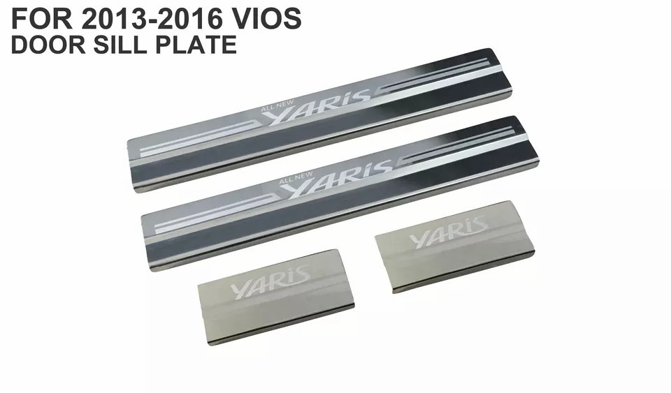 High Quality Auto Parts Stainless Steel Protect Door Sill Scuff Plate for Vios 2012-2022