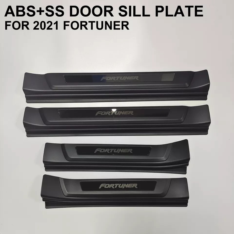 Custom Auto Other Exterior Accessories Durable ABS Door Sill Scuff Plate for 2012-2021 Fortuner