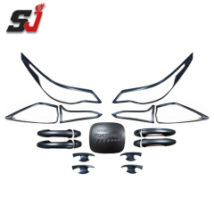 Car Headlight Cover Door Handle Bowl Combo Set for Toyota Fortuner