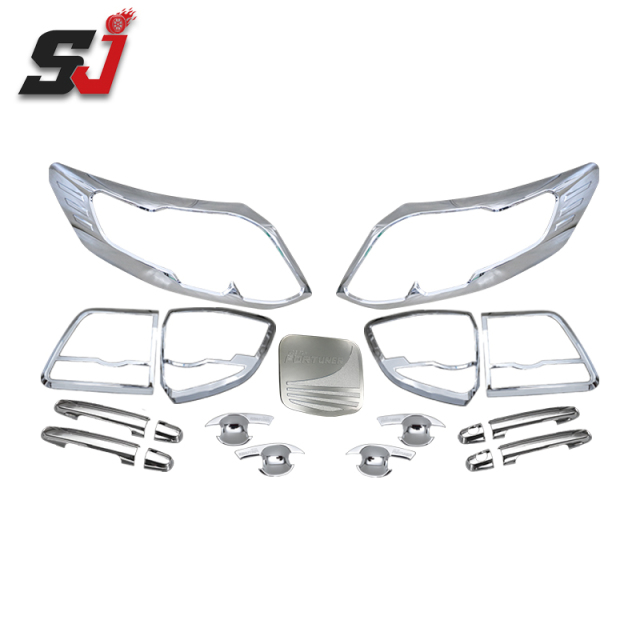 Custom Car Body Chrome Kit for Toyota Fortuner 2012-2019