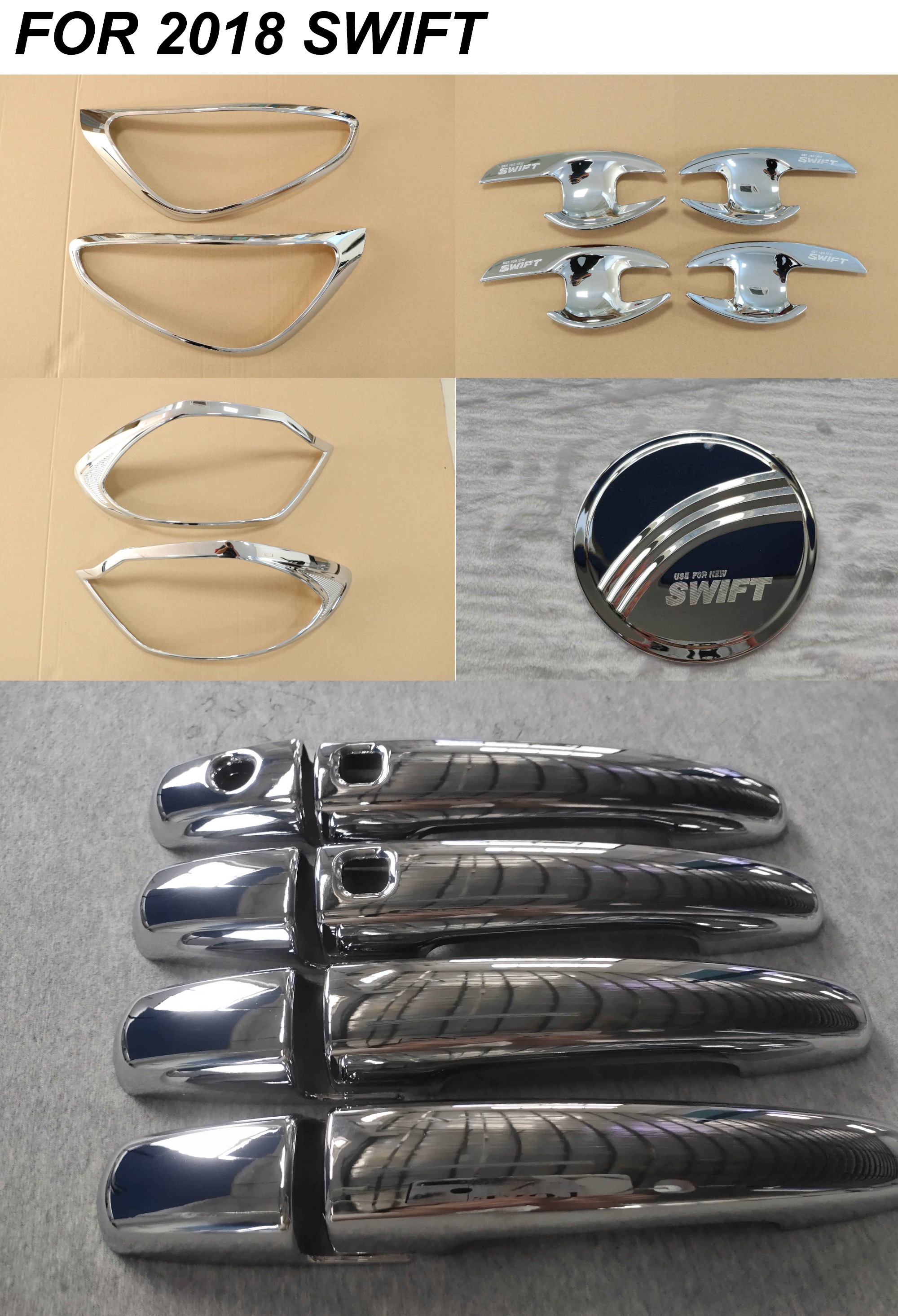 Car Decorative Accessories Chrome Kit for Suzuki Swift