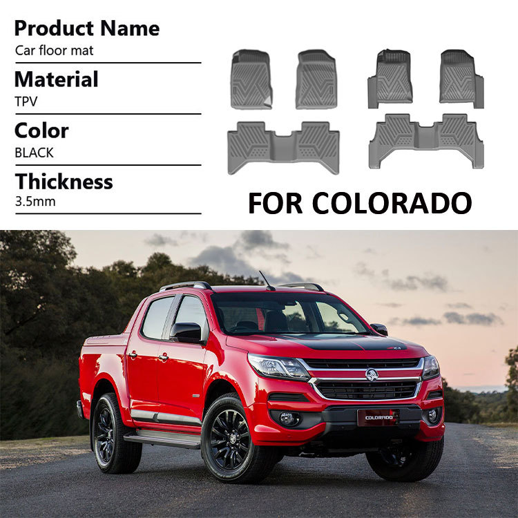 Factory Wholesale Car Floor Mats 3D 5D Deep Dish Matting for Chevrolet Colorado 2012-2017