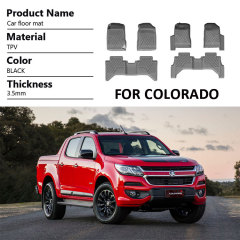 Factory Wholesale Car Floor Mats 3D 5D Deep Dish Matting for Chevrolet Colorado 2012-2017