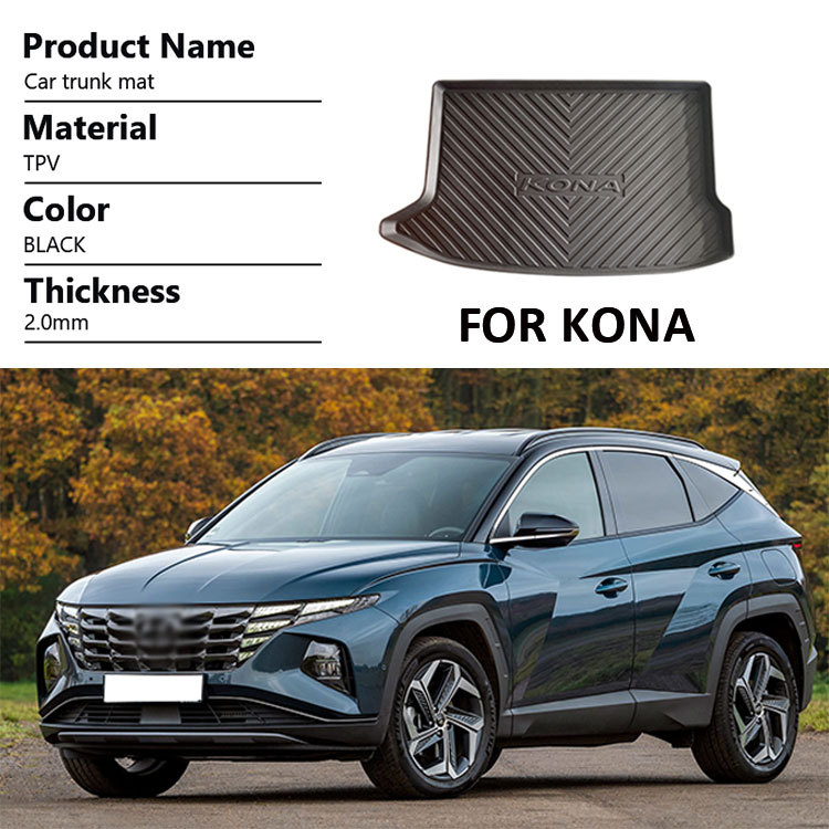 Custom Car Trunk Mats Rear Cargo Liners for Hyundai Kona