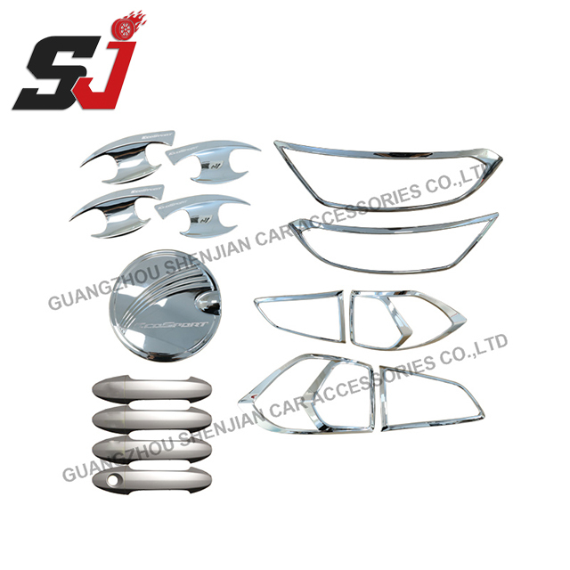 Car Combo Kit Trim for Ford Ecosport Chrome Accessories