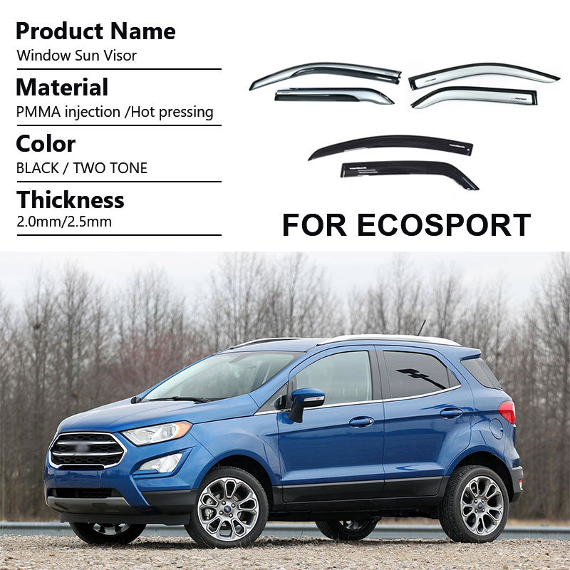 High Quality Rain Guard Side Door Window Visor for Ford Ecosport