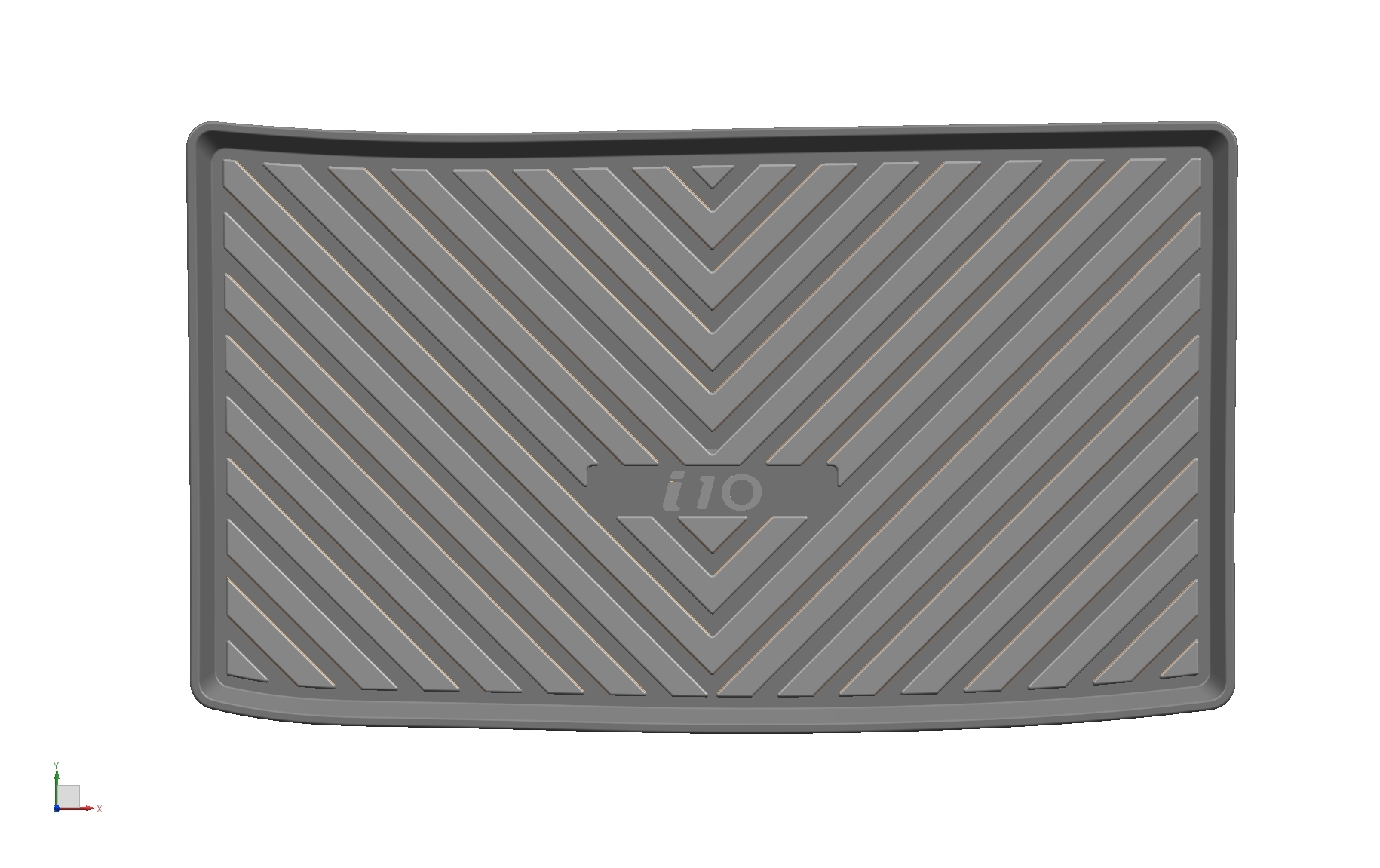 Wholesale Car Trunk Mats High Quality Rubber Deep Dish Matting for Hyundai i10 2022