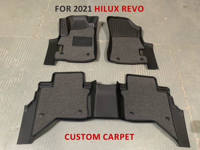 Wholesale Custom 5D Car Carpet Floor Mats for Toyota Hilux Revo