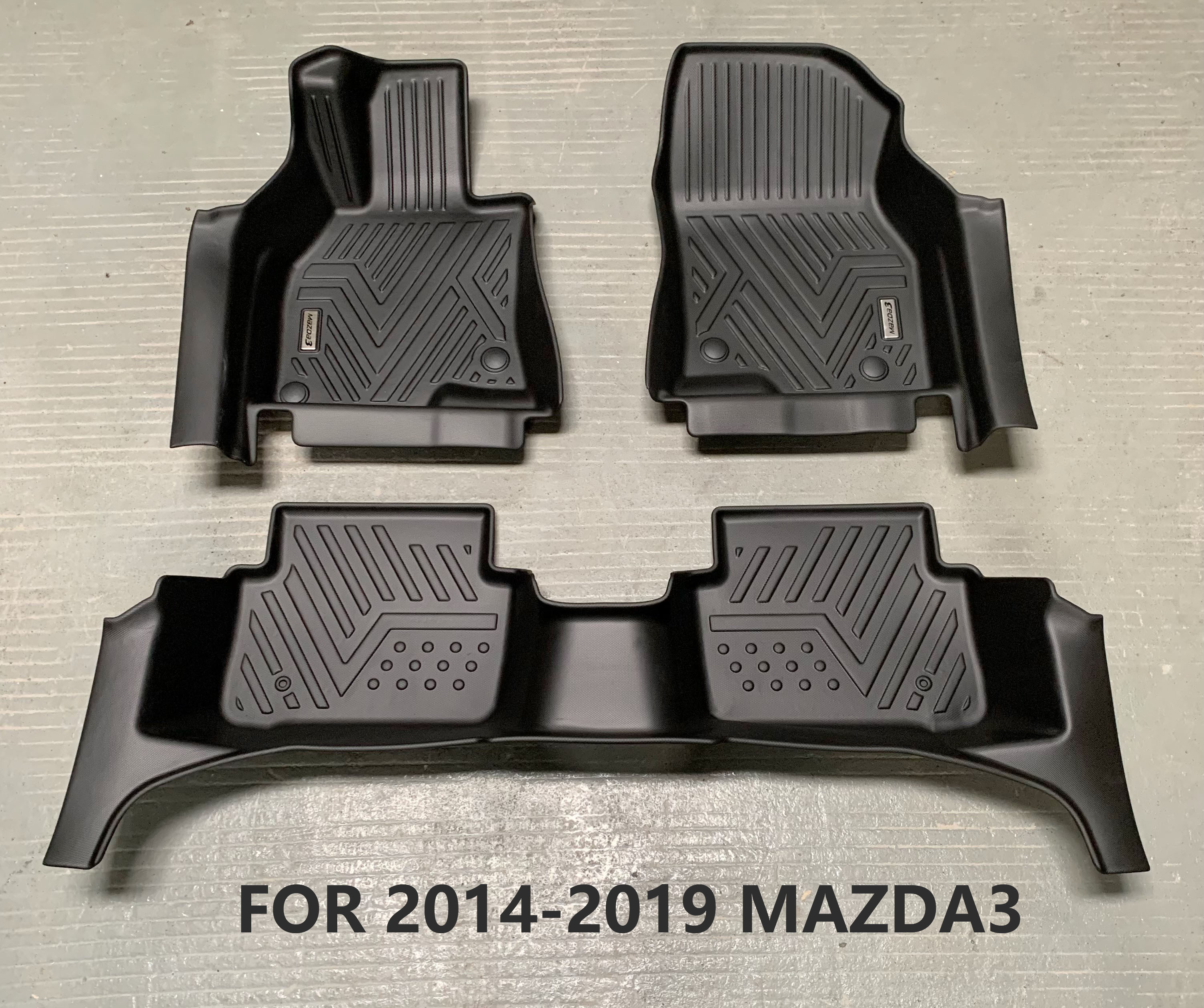 5D Deep Dish Matting Car Mats for Mazda 3 2014-2019 2020