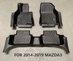 5D Deep Dish Matting Car Mats for Mazda 3 2014-2019 2020