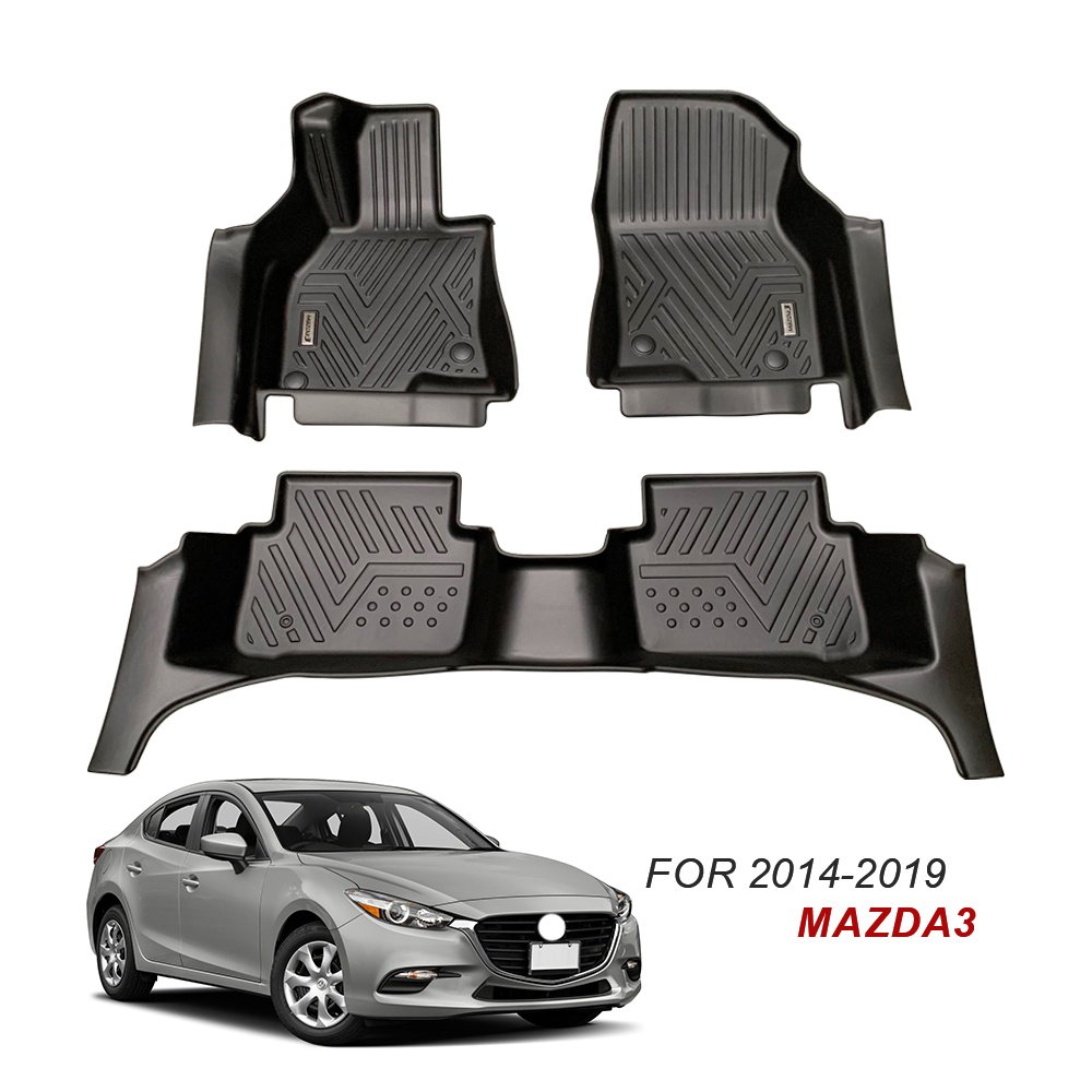 5D Deep Dish Matting Car Mats for Mazda 3 2014-2019 2020