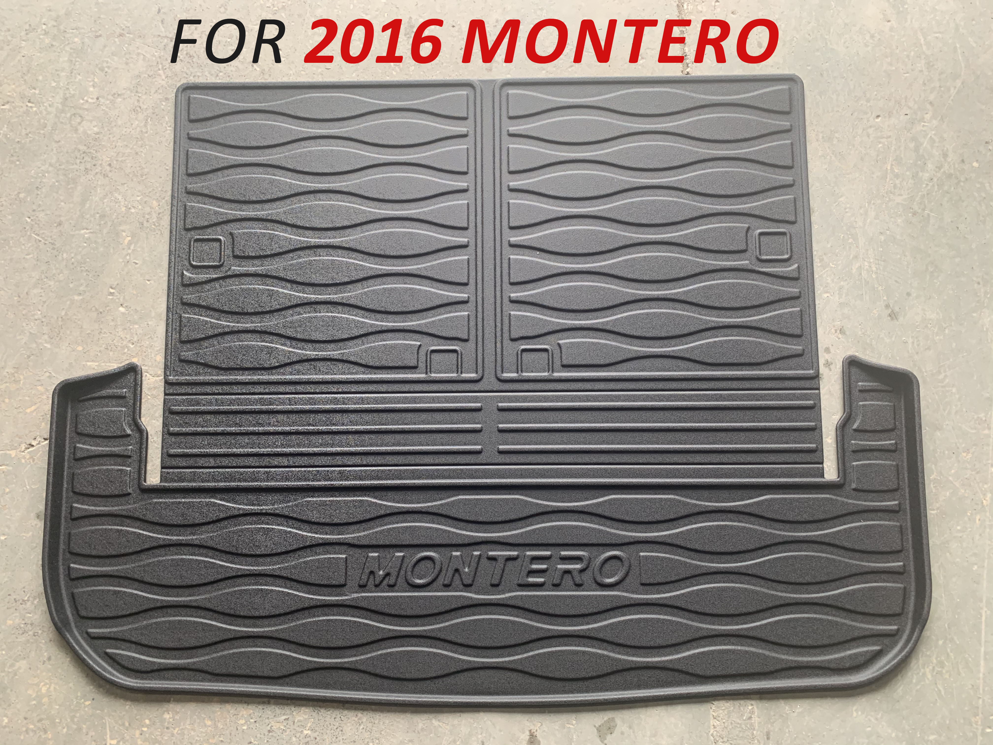 Custom Car Trunk Mats With Seat Part Style for Montero 2016