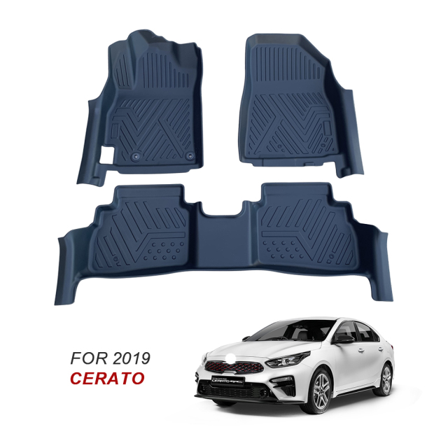 5D Car Floor Mats Custom Logo for Kia Cerato/K3 2019