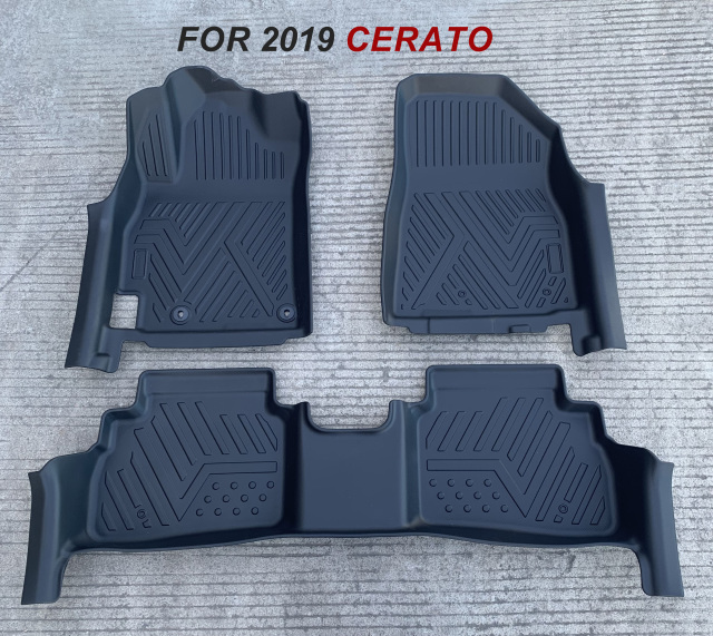5D Car Floor Mats Custom Logo for Kia Cerato/K3 2019