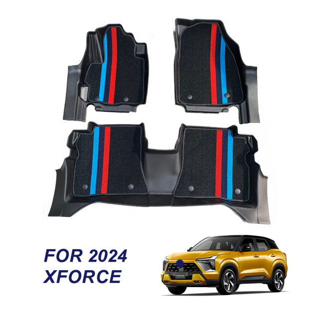 Custom Luxury 5D Car Carpet Floor Mats for Mitsubishi Xforce 2024