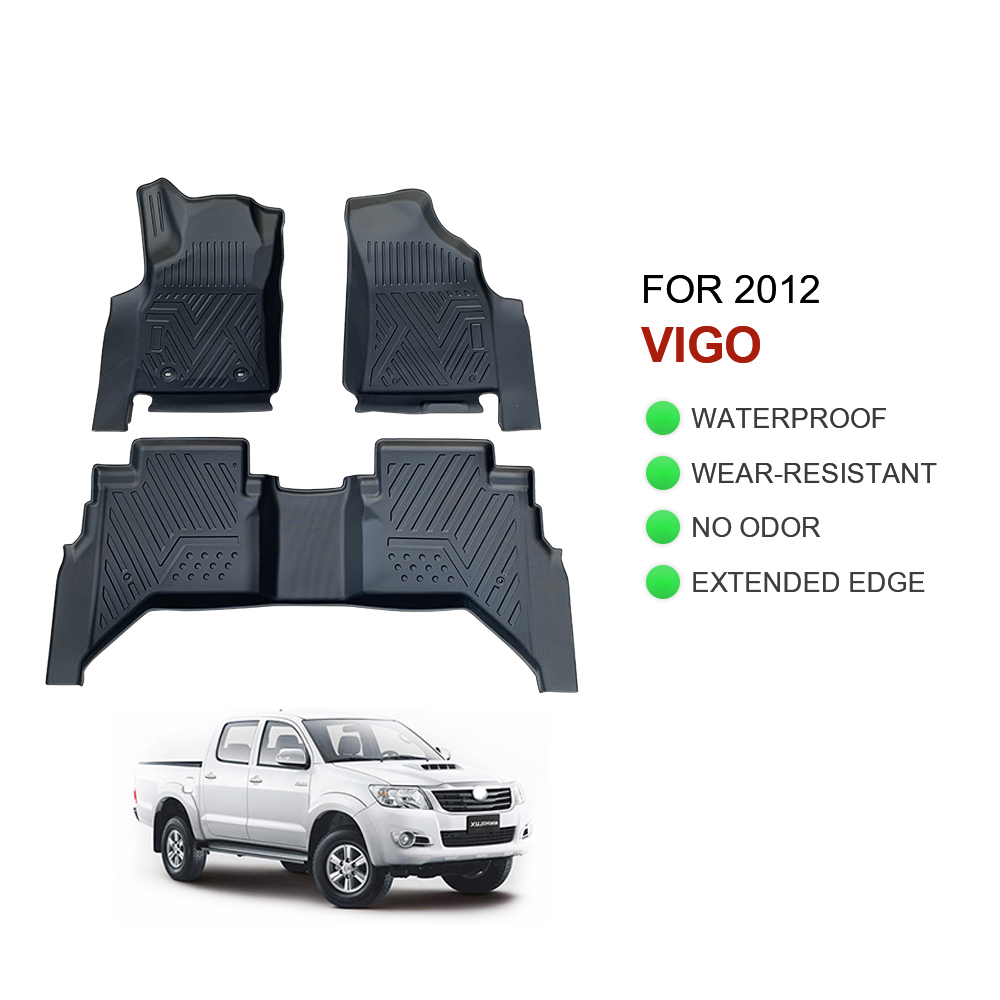 Factory Wholesale 5D Car Floor Mats for Toyota Vigo 2012