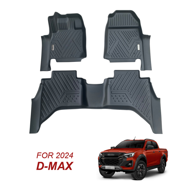 Factory Wholesale Car Floor Mats 5D for Isuzu D-max 2024 Deep Dish Matting