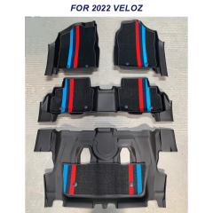 Custom Car Carpet 5D Floor Mats for Toyota Veloz Avanza 2022