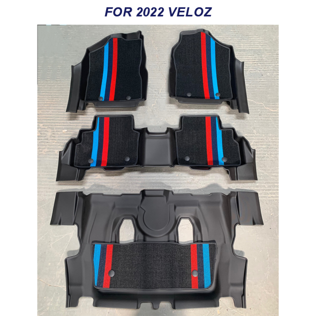 Custom Car Carpet 5D Floor Mats for Toyota Veloz Avanza 2022