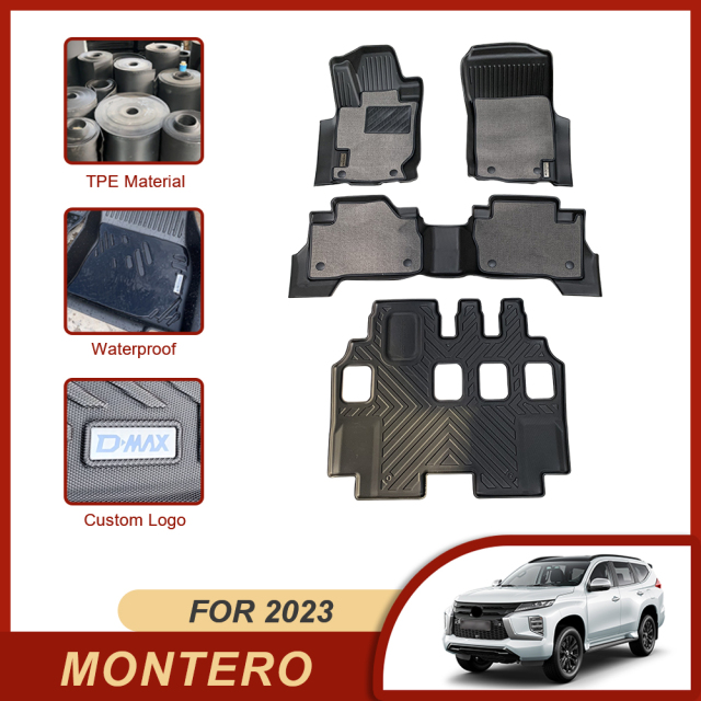 Factory Car Carpet 5D Floor Mats for Mitsubishi Montero 2023