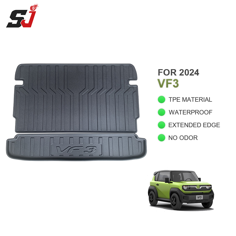 Car Trunk Mats 2 Pieces Set Suitable for Vinfast VF3 2024