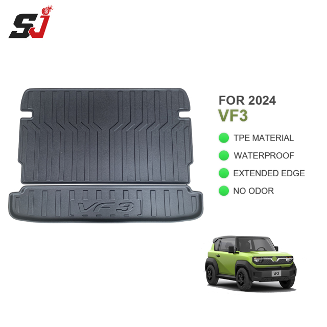 Car Trunk Mats 2 Pieces Set Suitable for Vinfast VF3 2024