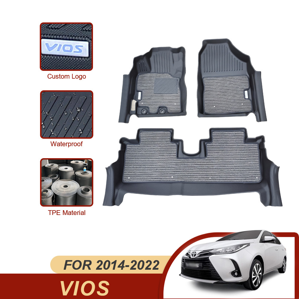 3D 5D Car Floor Mats Suppliers for Toyota Vios Deep Dish