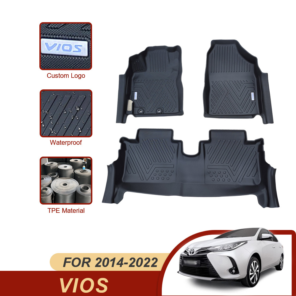 3D 5D Car Floor Mats Suppliers for Toyota Vios Deep Dish